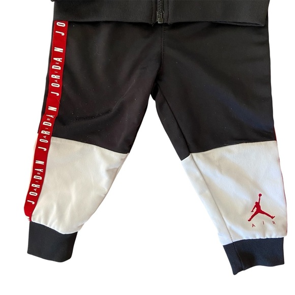Jordan Jumpman Air Blocked Tricot Set Boys' Toddler Black/White/Red 18 month - Picture 3 of 6